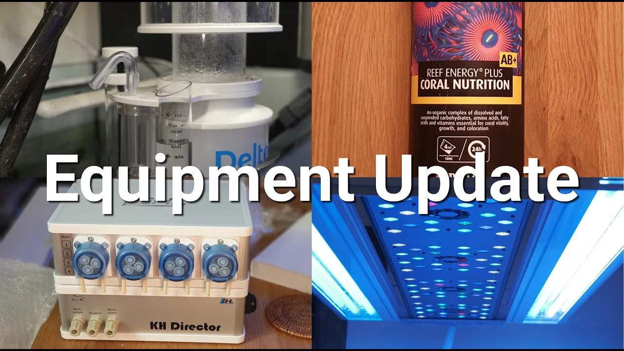 Equipment update! Deltec 600i Skimmer, Evergrow/Reefbreeder Photon V2, GHL KH Director & Reef Energy