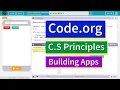 Buttons and Events Lesson 1 10 Tutorial with Answers Code org CS Principles