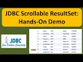 JDBC Scrollable ResultSet Hands-On Demo