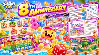 Tongits Go 8th Anniversary! 🎉 NEW Monopoly Event & Amazing Rewards! #Tongitsgo