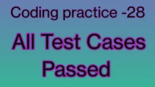Coding practice 28 Python codingpython9999 Solutions Nxtwave 4 O