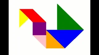 Draw a Tangram Swan - Python Turtle Art