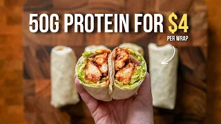 5 BBQ Chicken Ranch Wraps Meal Prep | Cheaper Than A Takeaway