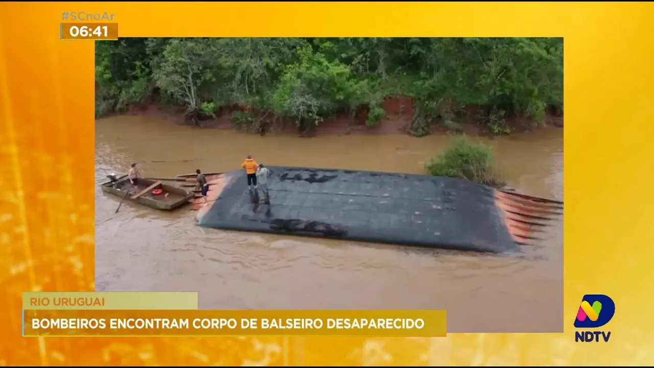 Rio Uruguai: bombeiros encontram corpo de balseiro desaparecido