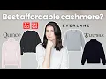 Who Makes the BEST Affordable Cashmere Sweater Uniqlo vs Quince vs Everlane vs Lilysilk