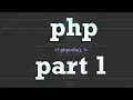 Codecademy php part 1