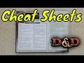 Cheat Sheets are Lazy Dungeons Dragons 5E