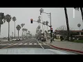 Driving through Santa Barbara California