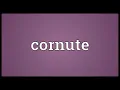 Cornute Meaning