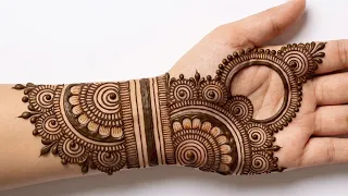 Teej Special mehndi! easy mehndi design | front hand mehndi design | simple mehndi | mehndi design