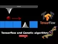 AI learns to play simple game Tensorflow and genetic algo demo