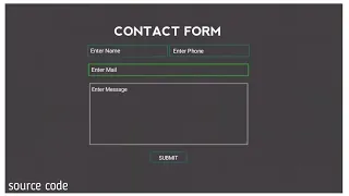 Contact Form HTML CSS HTML CSS Project Source Code MBL TECHZ