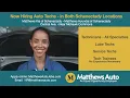 Matthews Kia and Matthews Hyundai in Schenectady are hiring Automotive Technicians