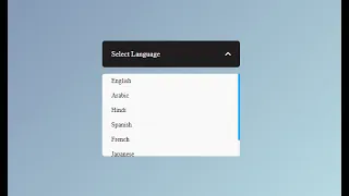 Custom Select Menu Using HTML CSS Javascript