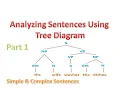 TREE DIAGRAM SIMPLE COMPLEX SENTENCES Part 1