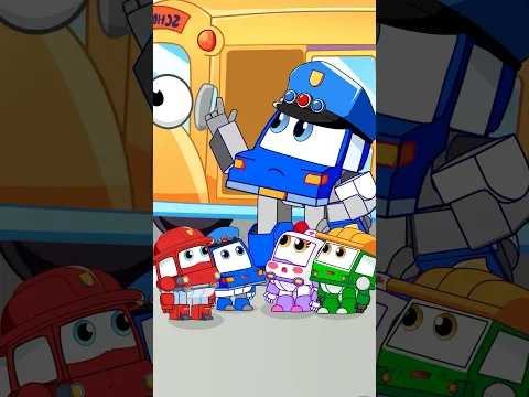 Compartir es Cuidar (Ver Autobús) | Canción de Hacer Fila | Robosquad #shorts