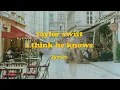 I Think He Knows - Taylor Swift