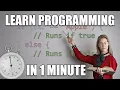 Learn Programming Basics In 1 Minute