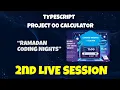 Project 00 Calculator CLI in Typescript 2nd Live Session complete Ramadan Coding Nights
