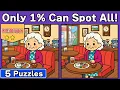 MEDIUM A Full Visual Workout - Find Every Difference 5 Puzzles