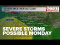 Severe weather possible across Middle Tennessee Southern Kentucky Monday