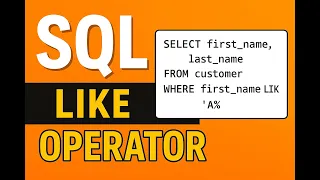 SQL LIKE Operator Explained with Examples Wildcards in SQL and -