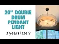 Stunning Double Drum Pendant Light Review
