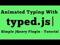 How to create a Typewriter Typing Text effect in HTML using CSS jQuery
