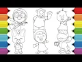 Pororo the Little Penguin Coloring Pages Pororo Loopy Eddy Poby Crong Petty