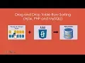 Drag and Drop Table Row Sorting Ajax PHP and MySQLi - Learn Infinity