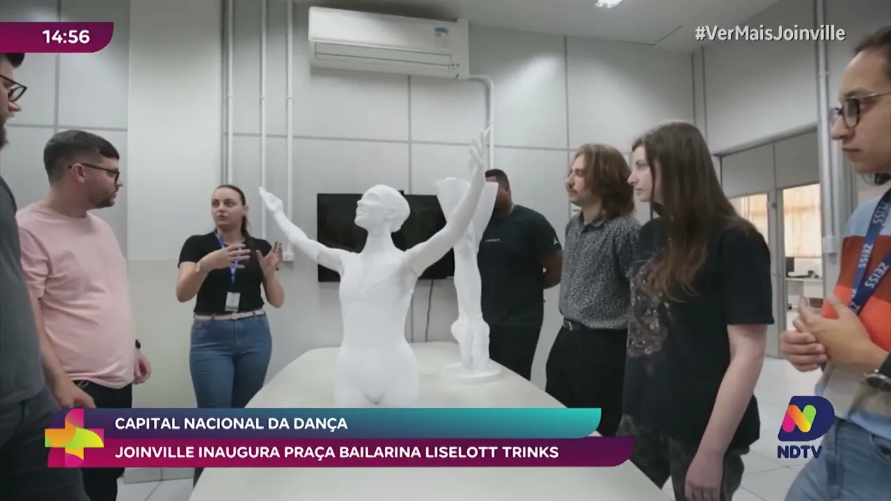 Inauguração da praça bailarina Liselott Trinks encanta Joinville