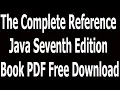 The Complete Reference Java Seventh Edition Book PDF Free Download