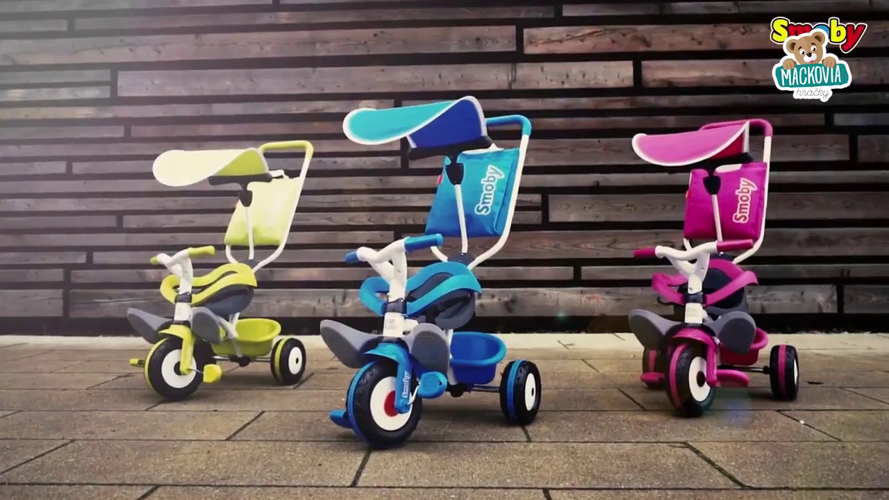 Trojkolky od 10 mesiacov - Trojkolka Baby Balade Blue Smoby - 5