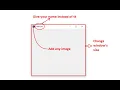 How to add image title and set the size of window in GUI using python