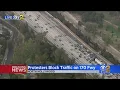 Pro-Armenia Protesters Block Both Sides Of 170 Freeway In North Hollywood