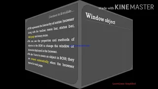 Browser Object model in Javascript STD 12