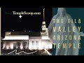 The Gila Valley Arizona Temple on an autumn night by drone on December 22 2020