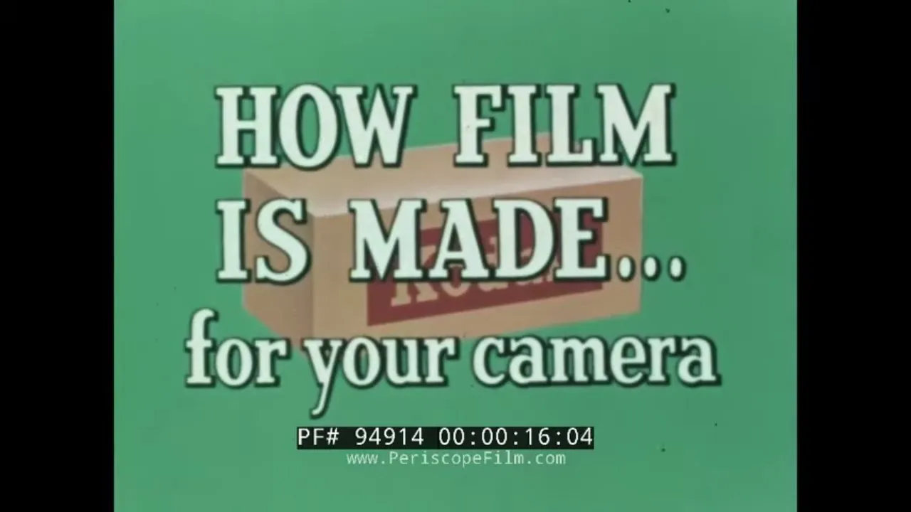 "HOW FILM IS MADE FOR YOUR CAMERA" 1950s EASTMAN KODAK SHORT MOVIE (INCOMPLETE) 94914