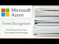 Azure Form Recognizer Introduction How to use Pre-built Model