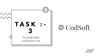 Unlock Security Python Password Generator CodSoft Internship Project