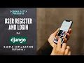 User Registration and Login in Django Simple Explanation Tutorial