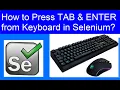 How to use Keyboard Keys in Selenium Webdriver