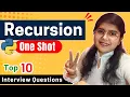 Recursion Beginner to Advanced Top Interview Questions Python AI ML Course L-14