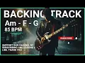 Cinematic Alone in the Rain Rock Ballad Guitar Backing Track Jam in A Minor || 85 BPM