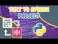 Python Project For Beginners - Text To Speech GUI Project