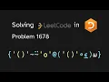 Solving LeetCode problem 1678 in APL Goal Parser Interpretation