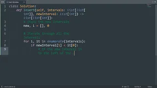Leetcode 57 Insert Interval in Python Python Leetcode Python Coding Tutorial Python Code ASMR