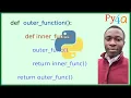 016 - Enclosing Functions Simplified in Python Understanding Closures and Nested Functions