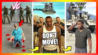 How Long Can You Survive by STANDING STILL in GTA Military Bases? 💀