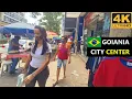 Lagu Goiania City Center - Goias, Brazil. 4K street walk
